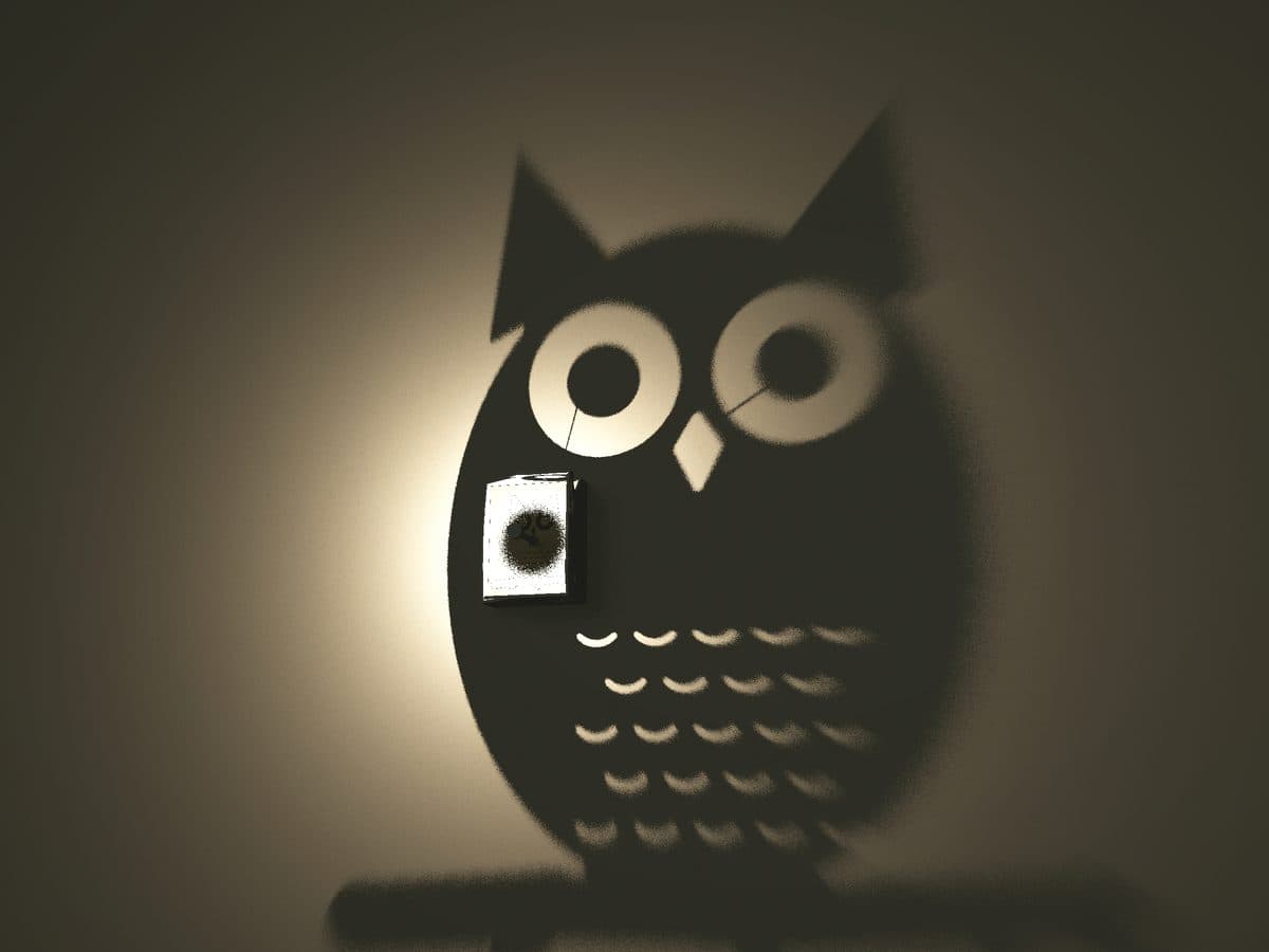 Night owl shadow lamp