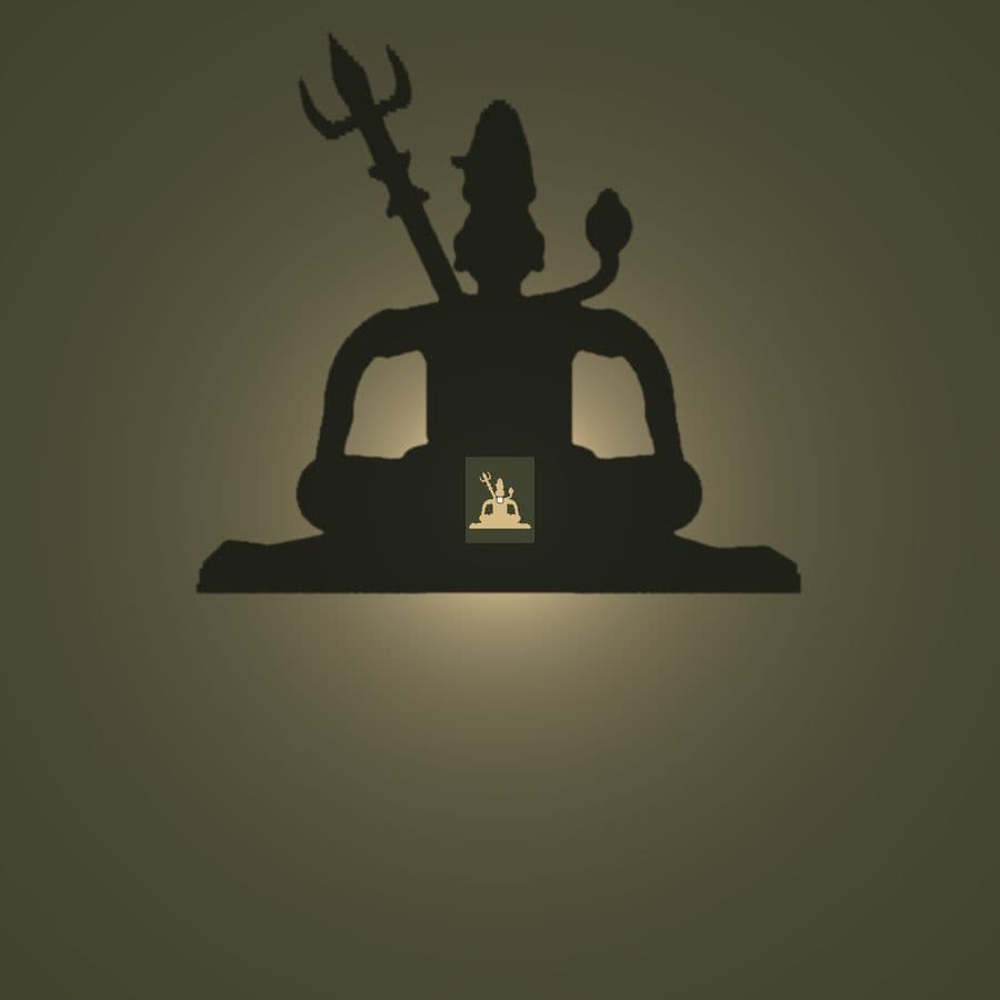 Mahadev shadow lamp